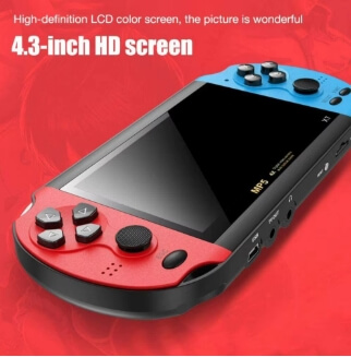 minisite design - free gift - retro gaming handheld